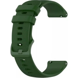 Case Street Oneplus Watch Kordon Benekli Kançalı Silikon Koyu Yeşil