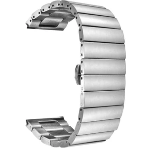 Apple Watch Uyumlu 38MM Kordon Şık Tasarım Metal Kordon Krd-41 Gümüş