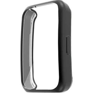 Case Street Honor Band 6 Kordon Önü Kapalı Şeffaf Silikon Siyah