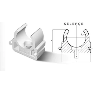 FIRAT PLASTİK Pprc Boru Kelepçesi 25'lik 10'lu