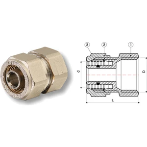 FIRAT PLASTİK 1/2 Pex Iç Dişli Rakor 16 mm