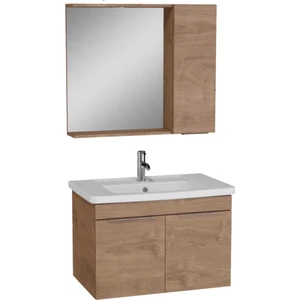 Vıtra Quadrum Banyo Dolabı Seti 80 cm Açık Meşe 65522