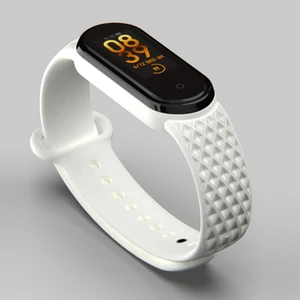 Xiaomi Mi Band 5 ve 6 Uyumlu Kordon (Kabartma Desenli)