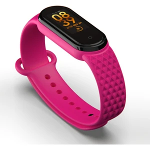 Xiaomi Mi Band 5 ve 6 Uyumlu Kordon (Kabartma Desenli)