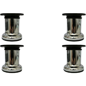 Adem Koç Plastik Ayarlı Metal Dolap Vestiyer Komidin Baza Ayağı Çap 51 mm (4 Adet) 8 cm