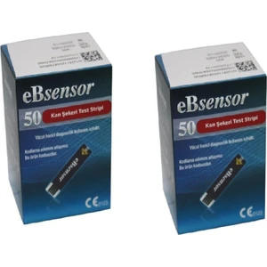 Ebsensor Kan Şeker Ölçümstribi X2 Kutu (100 Ölçüm)