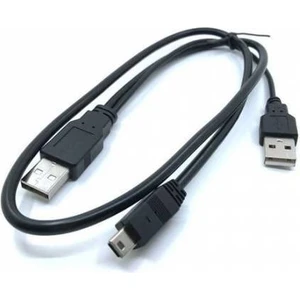 Mini USB Y Kablo 5 Pin Harici HDD Kablosu USB 2.0 5pin Mini Y Kablo