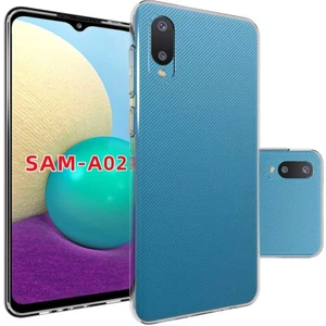 Samsung Galaxy A02 Kılıf Şeffaf Silikon Hibrit Case