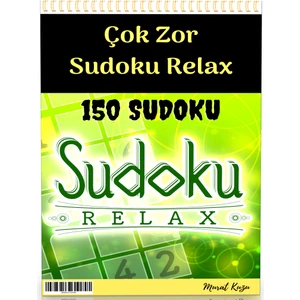 Enine Boyuna Eğitim Çok Zor Sudoku Relax Kitabı
