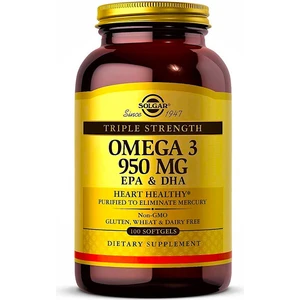 Solgar, Omega-3, Epa & Dha, Triple Strength, 950 Mg, 100 Softgels