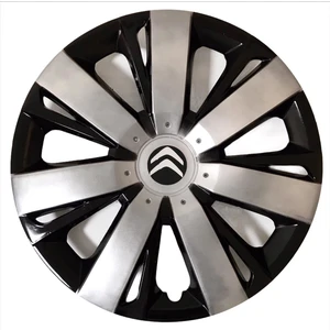 Citroen C-Elysee 16'' Inç Gri - Siyah 4lü Set Jant Kapağı Çelik Jant Görünümlü