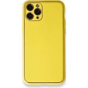 Apple iPhone 11 Pro Max Uyumlu Coco Leather Seri Silikon Kılıf