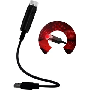 Popüler Cep Kırmızı Ayak Altı Tavan LED Araç Içi Aydınlatma Oto Araba Iç Disko Ayarlanır USB Lamba Işık