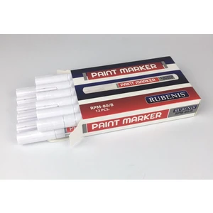 12'li Paint Marker Rötuş Kalemi Beyaz