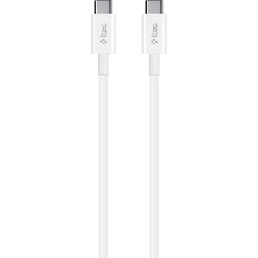 TTEC - 2DK36B İKİ UCU DA TYPE-C 3A ŞARJ ve DATA