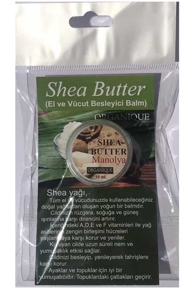 Organique Shea Butter Balm Manolya - 10 ml