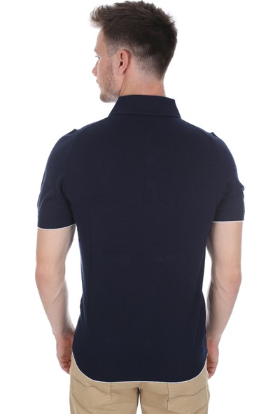 Diandor Polo Yaka Erkek Triko T-Shirt Lacivert/navy 2117703