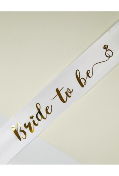 Happyland Altın Rengi Bride To Be Yazılı Bekarlığa Veda Kuşağı