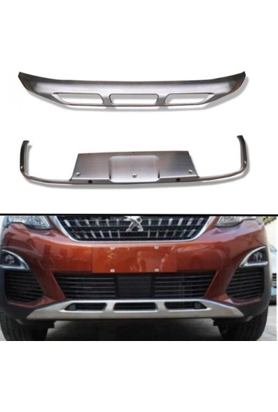 Araba Alışveriş Peugeot Tuning Aksesuar 3008 Ön Arka Tampon Ek Koruma Difüzör
