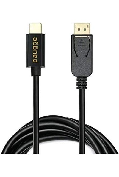 Paugge USB C To Displayport Kablo - Dp 1.4 Thunderbolt3, Hdr 8k 60Hz 4K 120Hz 4K 60Hz 2k 240Hz Full Hd 240Hz (CDP14-PRO)