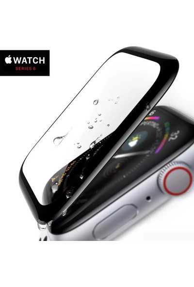 Shaai Apple Watch Uyumlu 6 44 mm Tam Kaplayan Ekran Koruyucu
