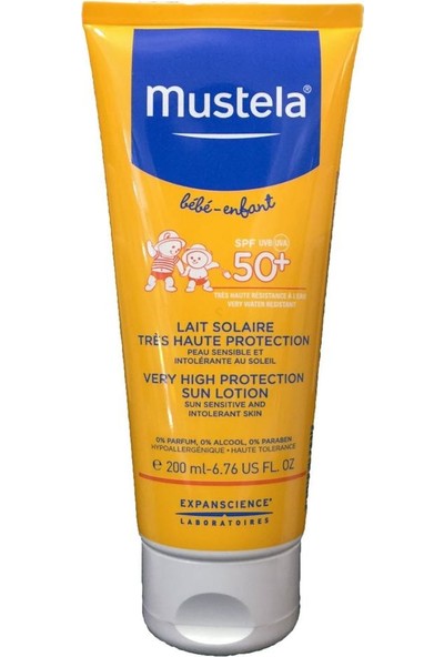 Mustela Very High Protection Sun Lotion SPF50 200 ml