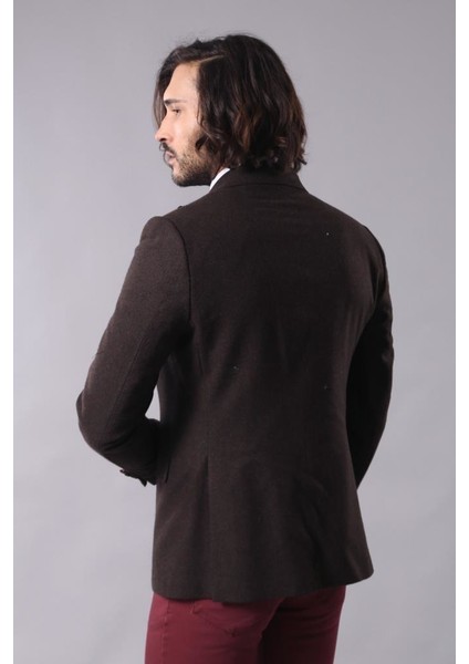 Erkek Sivri Yaka Tek Düğme Slim Fit Ceket modelleri
