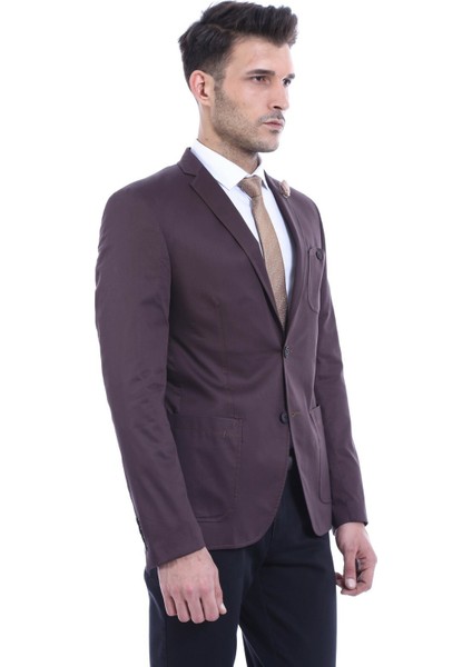 Erkek Torba Cep Sivri Yaka Pamuk Slim Fit Ceket fiyatları