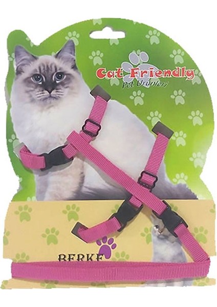 Kedi Göğüs Bel Tasması Dokuma 22/36 cm Mor