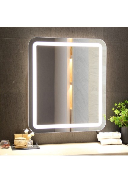70 x 60 cm Ledli Banyo Aynası