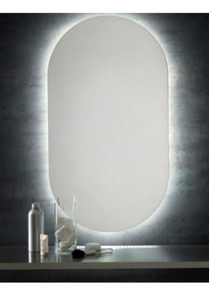 70 x 40 cm Oval Banyo Aynası Ledli Ayna