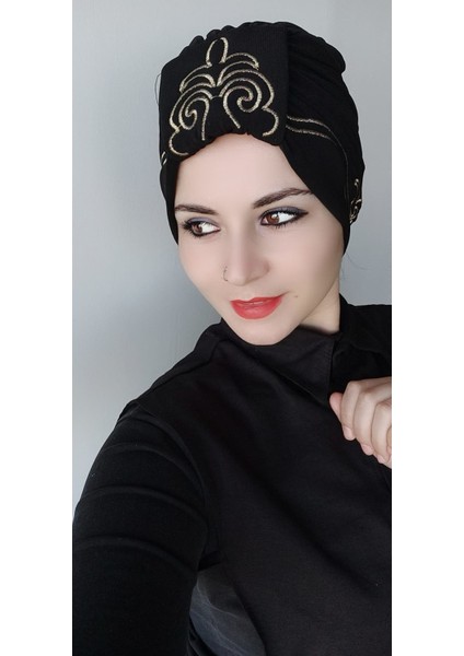 Kadın Şal Desen Bone Siyah fiyatları