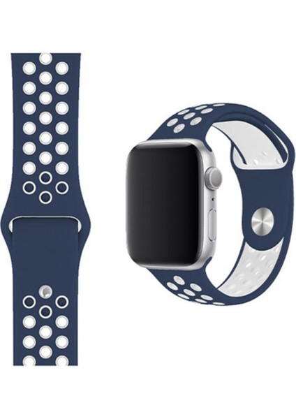 Apple Watch 2 3 4 5 6 Uyumlu Se 42 mm 44 mm Delikli Spor Kordon Kayış