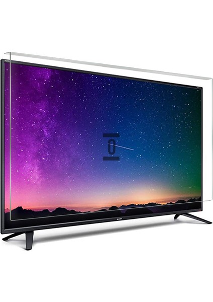 2.5mm Elmas Panel Sharp LC-80LE857E Tv Ekran Koruyucu