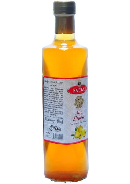 Katkısız Alıç Sirkesi Cam Şişe 500 ml