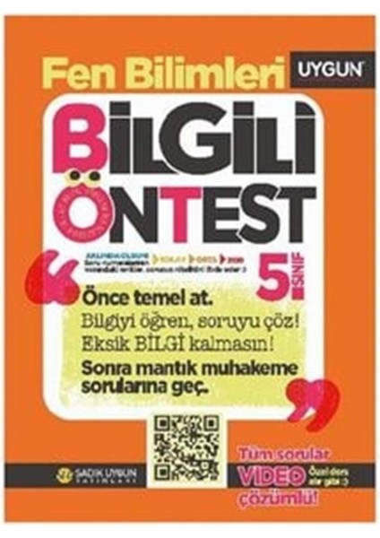 5. Sınıf Fen Bilimleri Bilgili Öntest