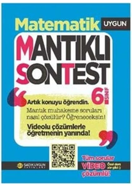 Sadık Uygun Yayınları 6. Sınıf Matematik Mantıklı Sontest