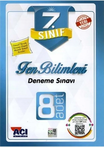 Açı Yayınları 7. Sınıf Fen Bilimleri 8 Adet Deneme Sınavı