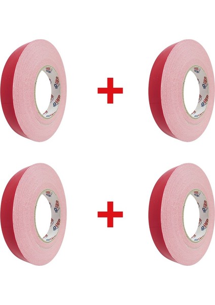 Çift Taraflı Köpük Bant Beyaz 19MMX5M 4lü