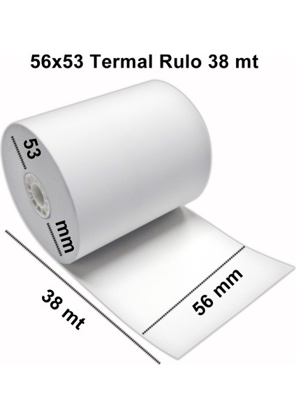 56 x 38 M Termal Rulo 10\'lu Paket