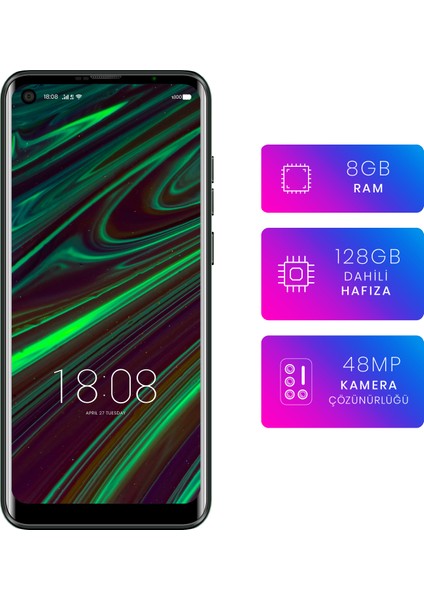 P13 Blue Max Pro 8 GB Ram 128GB (Reeder Türkiye Garantili) Yeşil modelleri