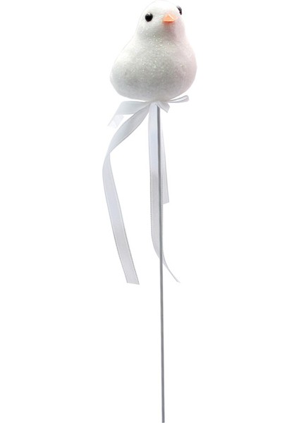 Kuş Çubuk 21 cm x 4 cm, Beyaz - 1 Adet