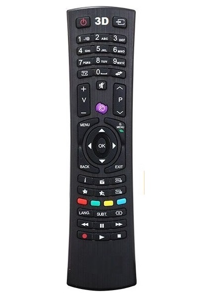 Vestel Smart Uydulu Uzun Kalıp LCD LED Kumandası Mor Tuş