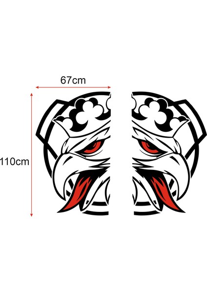 2'li Tır Için Svempa Griffin Kabin Etiketi Çıkartması Sticker modelleri