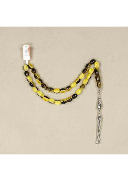 Iki Renkli Sıkma Kehribar Tesbih fiyatları