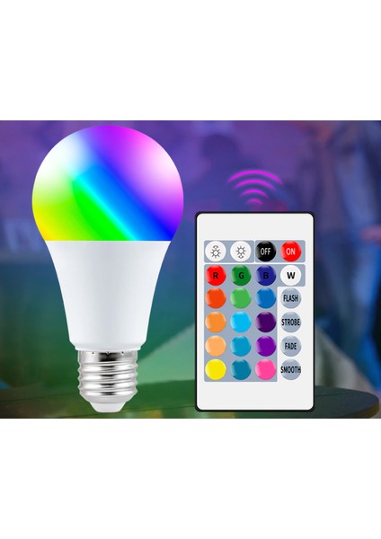 Ev'im Aydınlatma Rgb Kumandalı LED Ampul