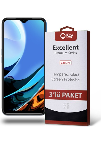 Xiaomi Redmi 9t Temperli Ekran Koruyucu Kırılmaz Cam 3'lü fiyatları