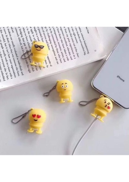 Emoji Şarj Kablosu Koruyucu