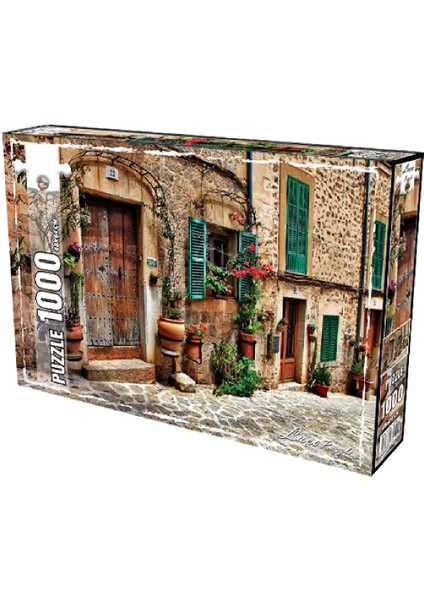 Laço Kids Çiçekli Konak 1000 Parça Puzzle