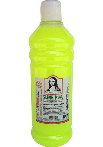 Sıvı Slime 500 ml Fosforlu Sarı